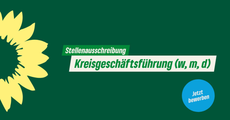 Stellenausschreibung Kreisgeschäftsführung (w, m, d)