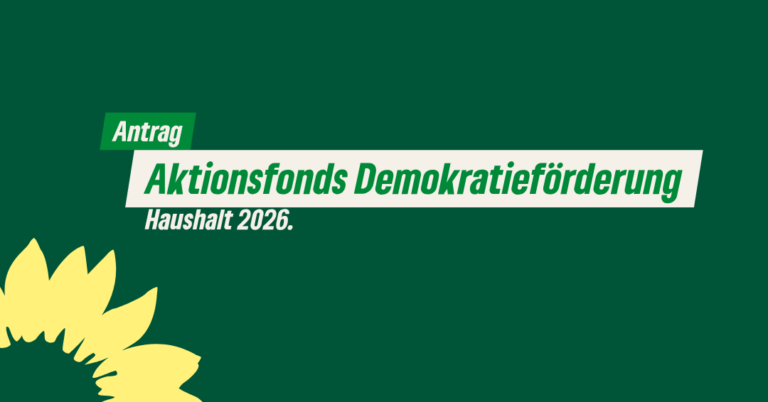 Haushaltsantrag: Einrichtung eines Aktionsfonds zur Demokratieförderung