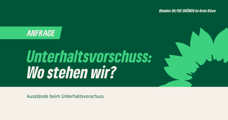 Anfrage zu den Ausständen beim Unterhaltsvorschuss
